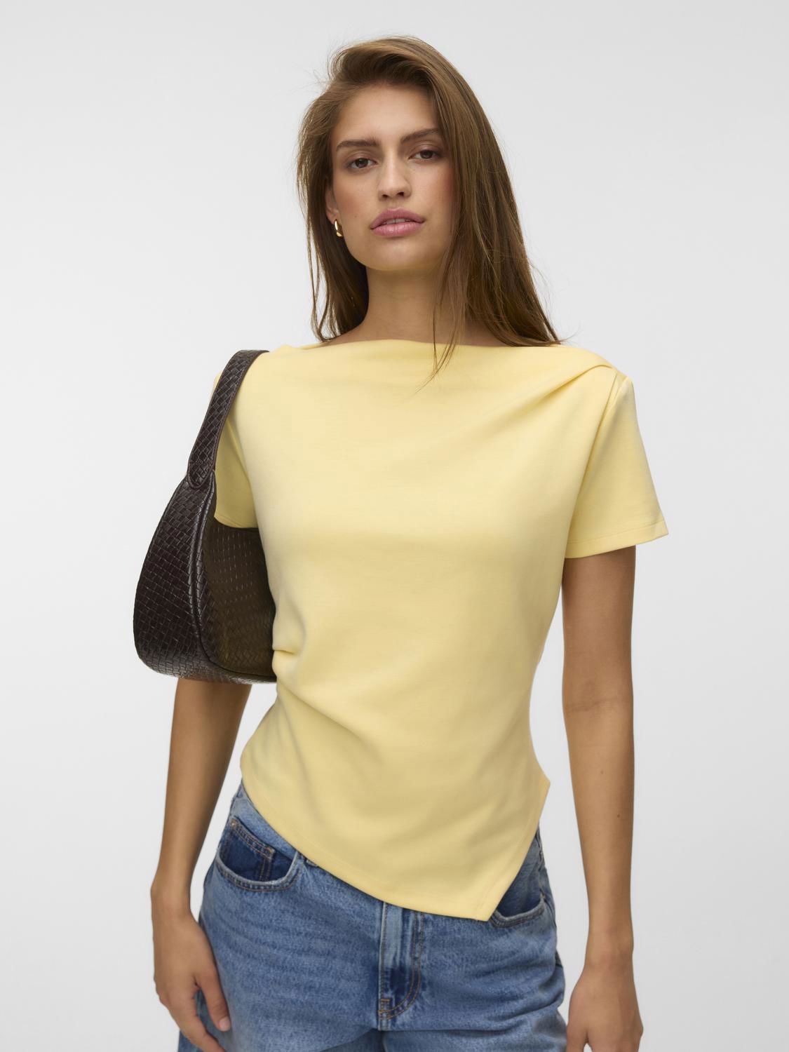 Vmmille Ss Boatneck Short Top Jrs Noos