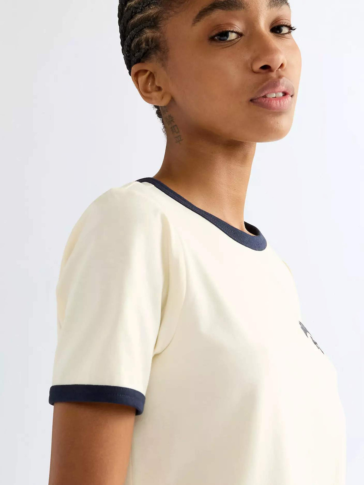 Wrangler Ringer tee 112386833 antique white