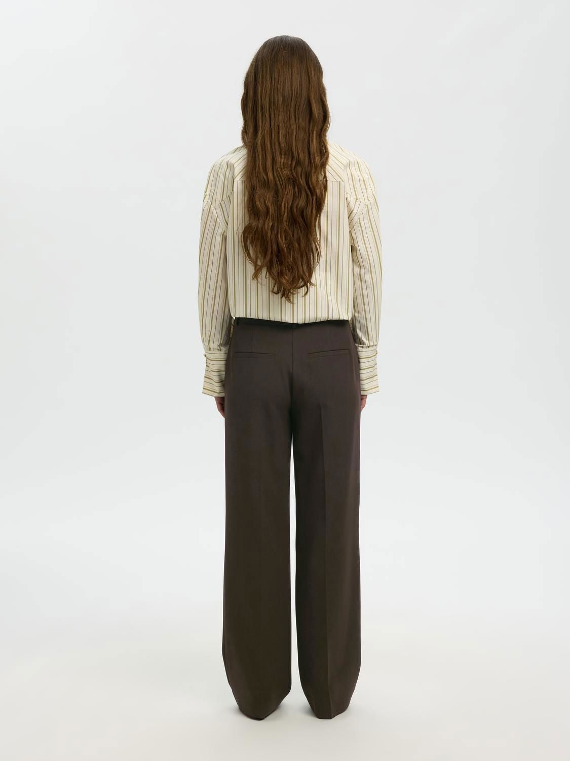 SLFRITA MW WIDE PANT MEL NOOS DELICIOSO/MELANGE