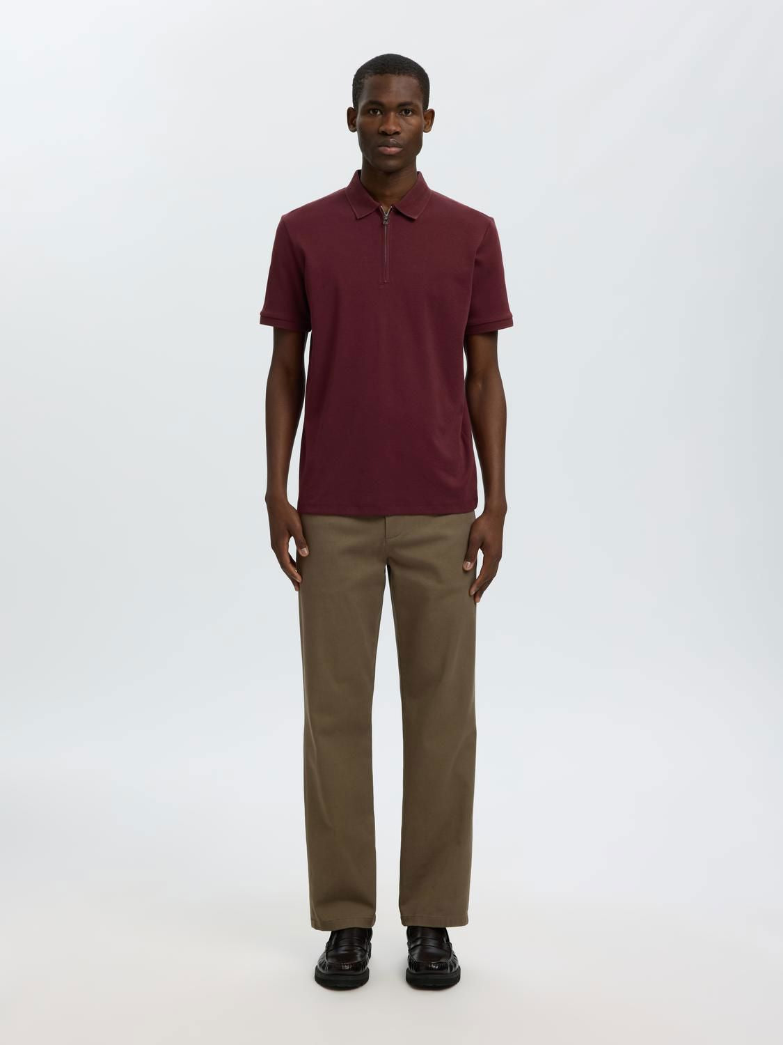 Slmfave Zip Ss Polo Noos