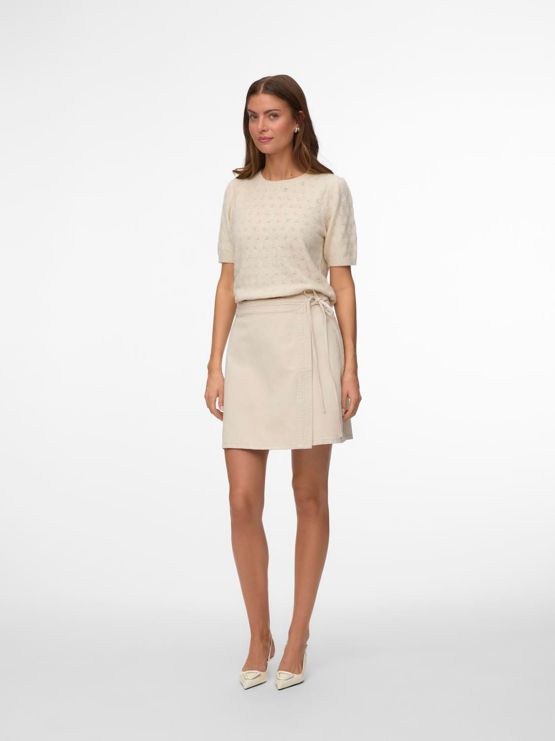 Vmdoffy Stitch 2/4 O-Neck Pullover Noos