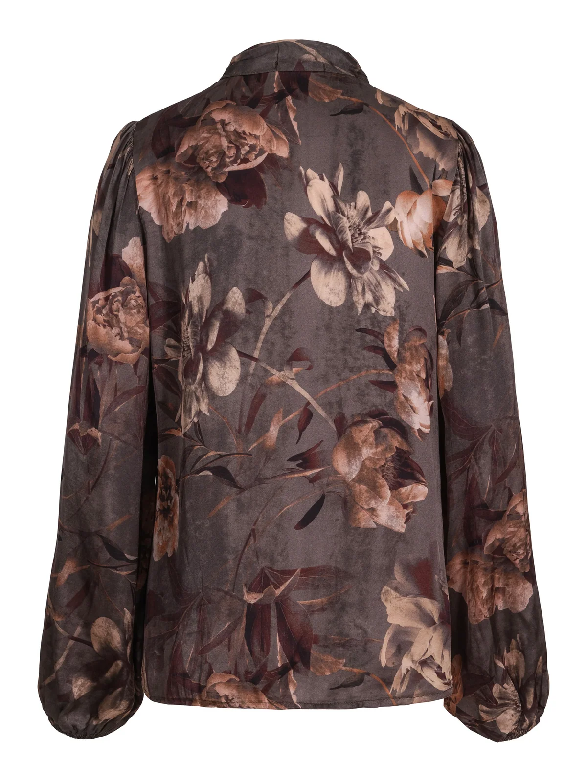 Tie satin blouse