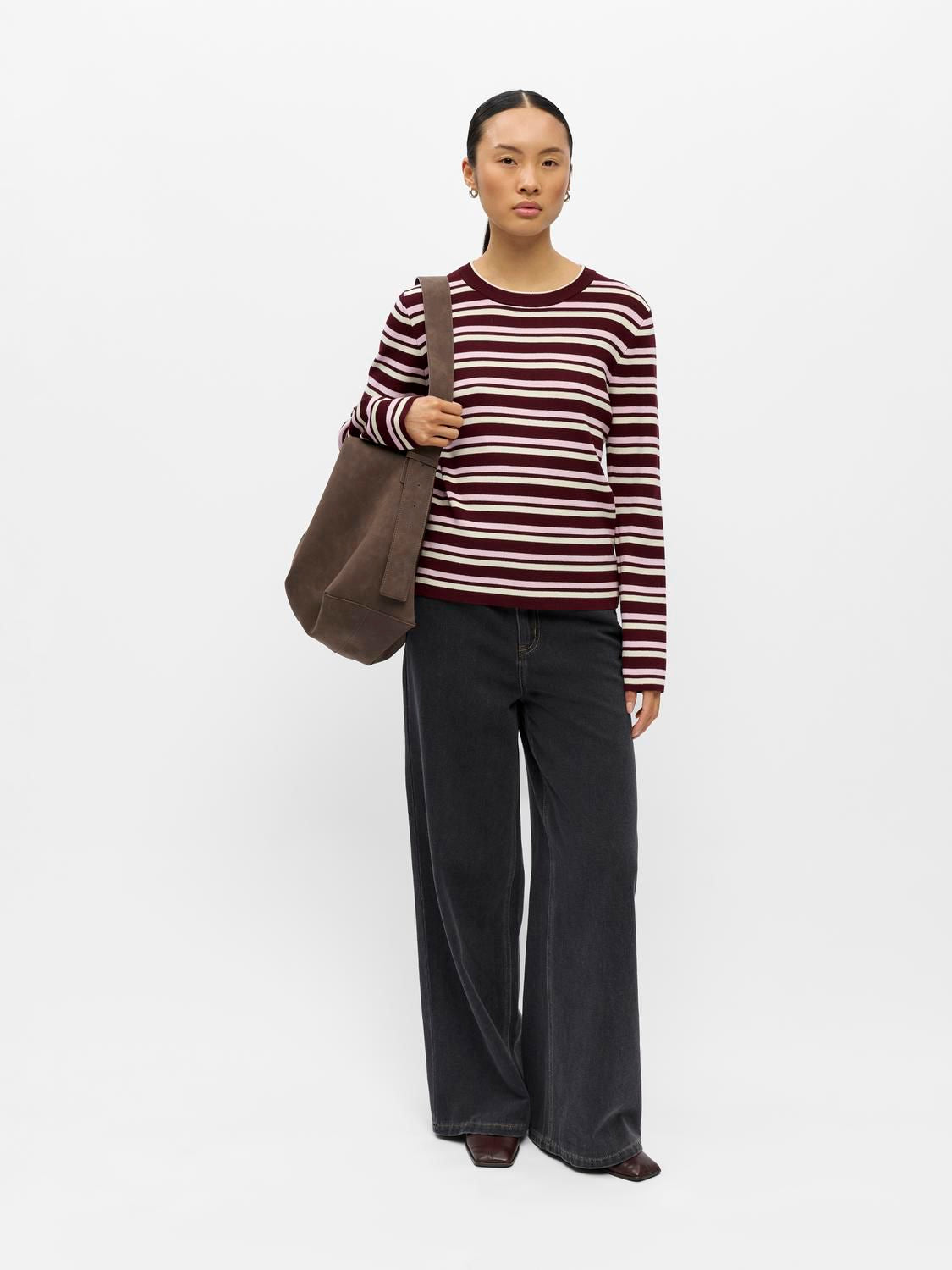 Objester L/s Re Knit Pullover Noos