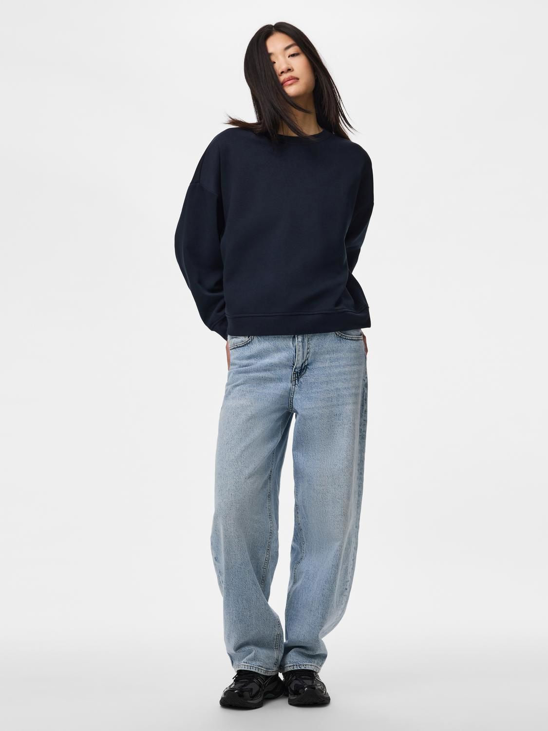 Pcchilli Ls Loose Fit Sweat Top Noos Bc