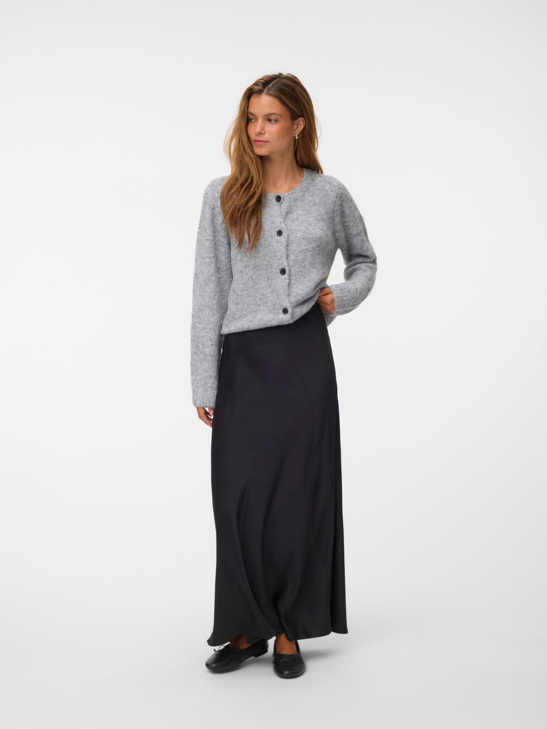 Vmnovah Ls O-Neck Button Cardi Ga Noos