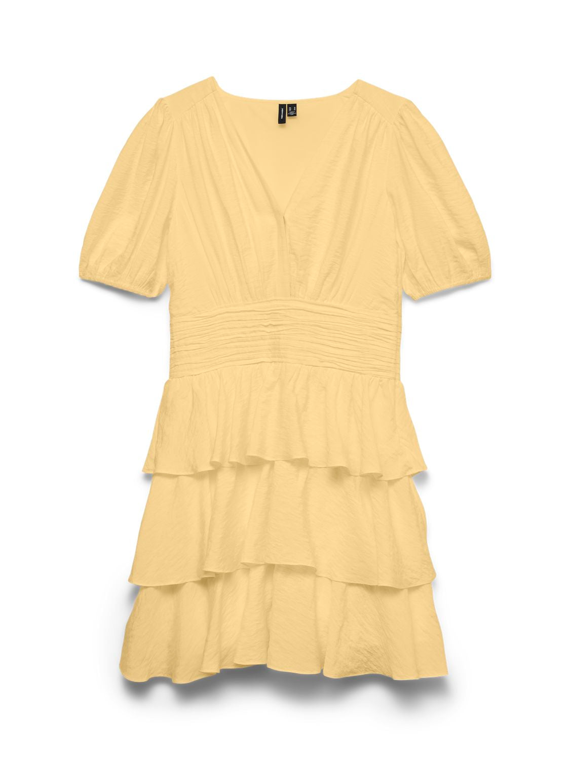 Vmlise 2/4 V-Neck Short Dress Wvn Exp