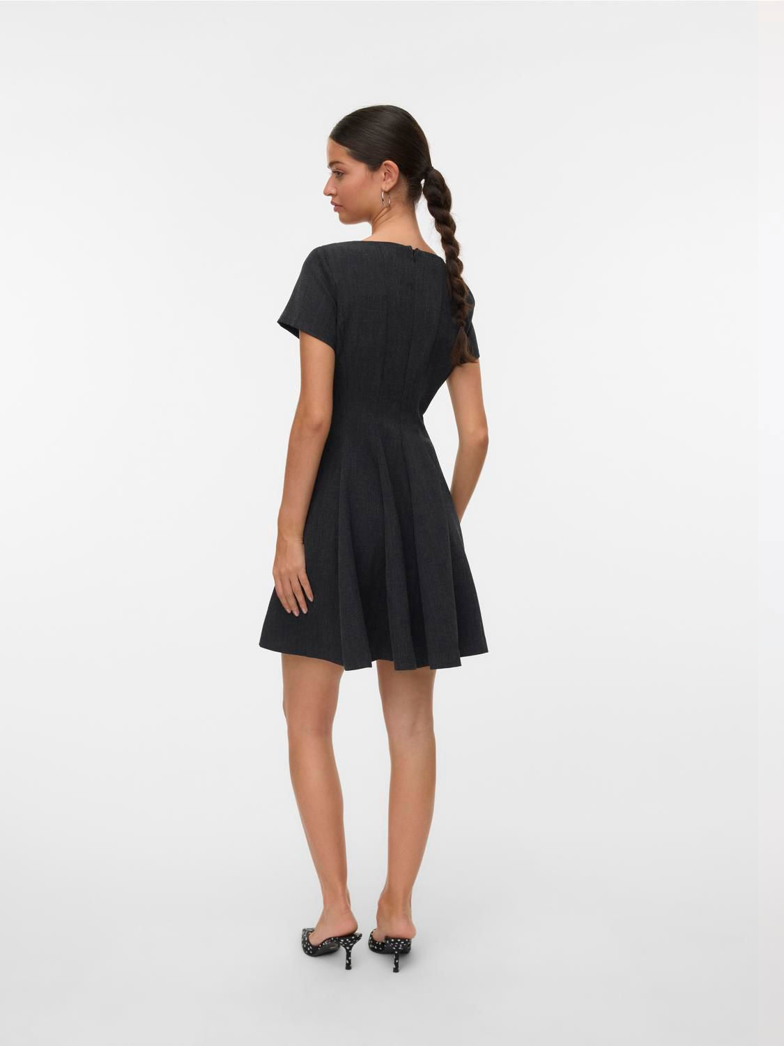 Vmbestie Ss Short Peplum Dress Sb