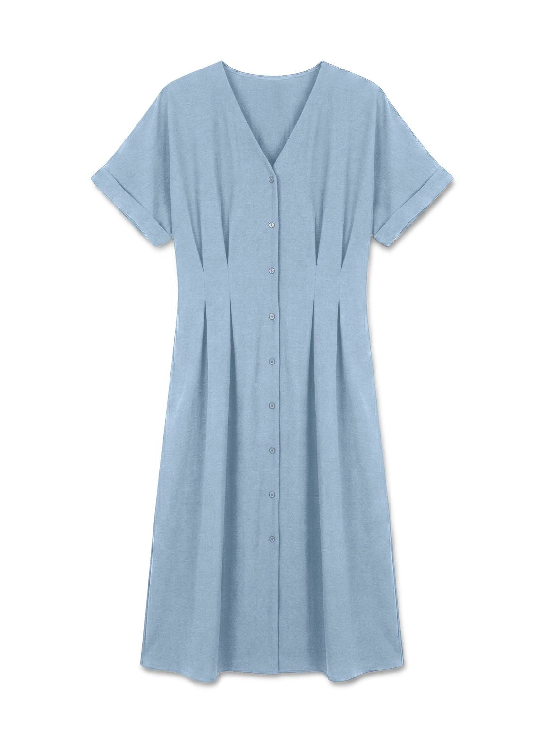Vmada Pleat Calf Dress Wvn Ret