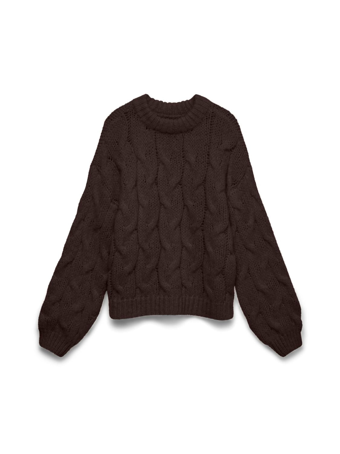 Vmmaybe Ls High Neck Cable Pullover Noos