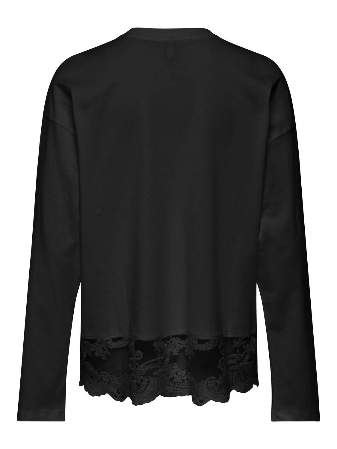 Onlvivvi L/s Lace Bottom Jrs Noos