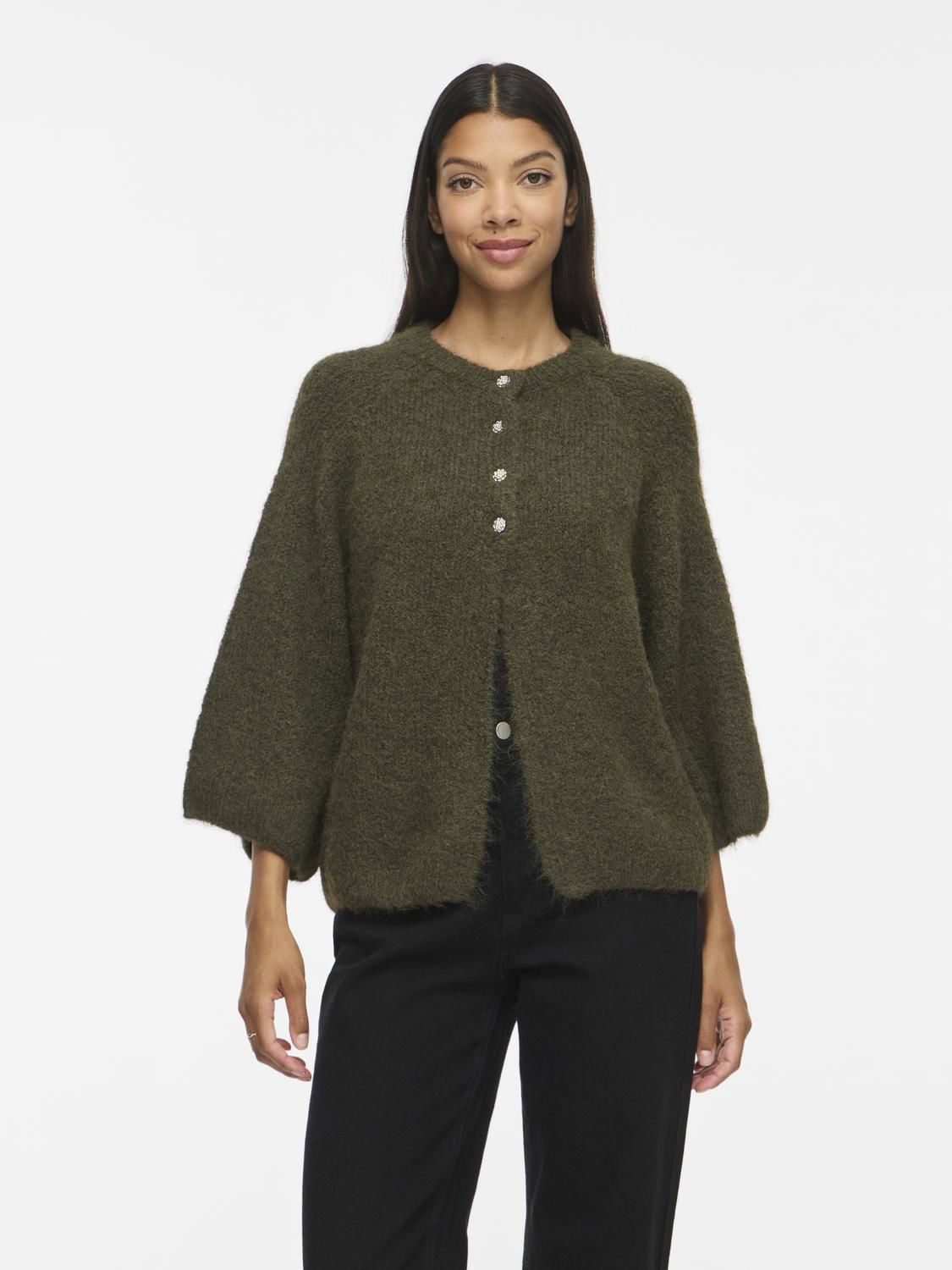 Vibows 3/4 Knit Cardigan/ln/1
