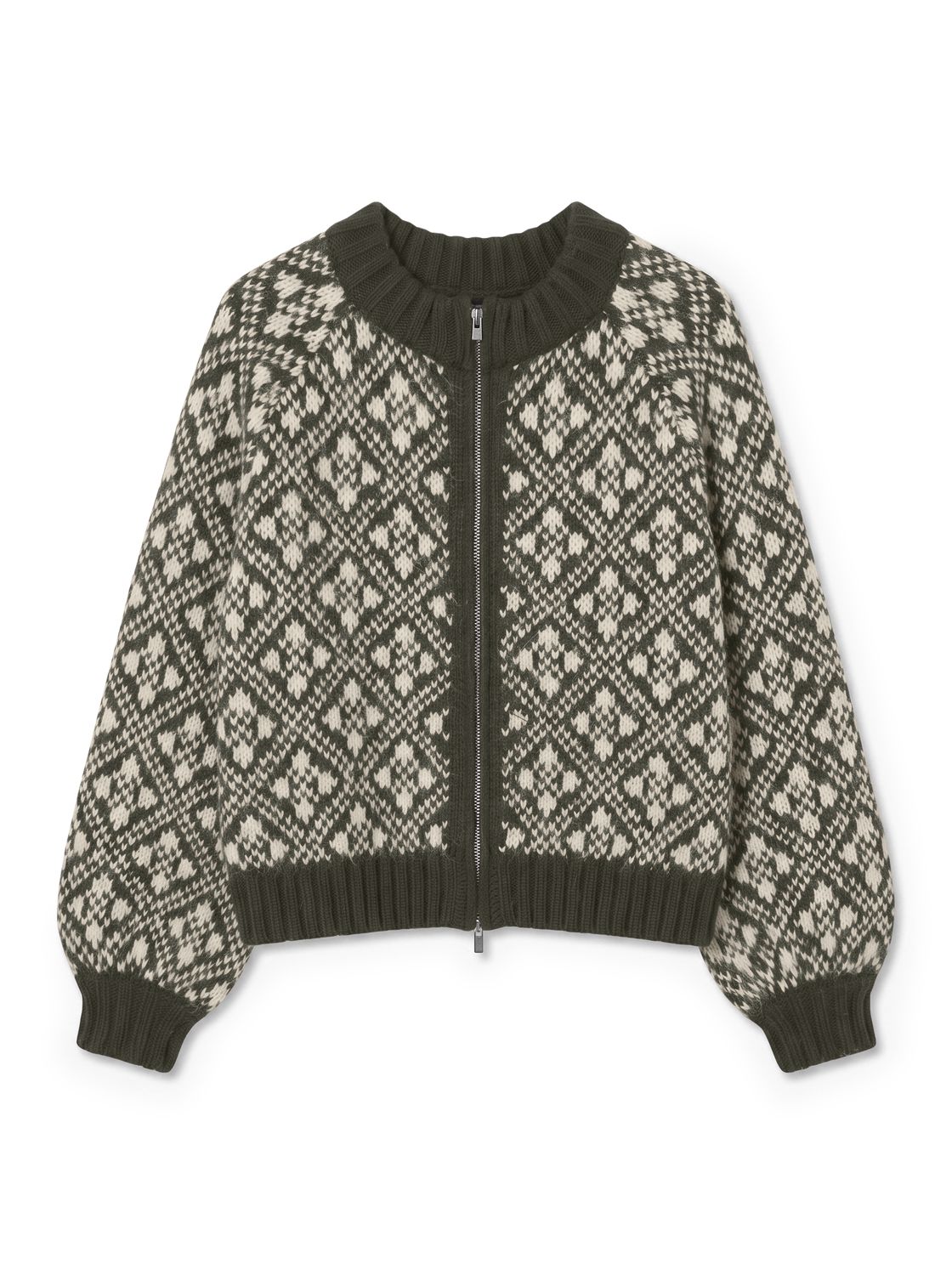 Vminga Ls O-Neck Zip Cardigan Lcs
