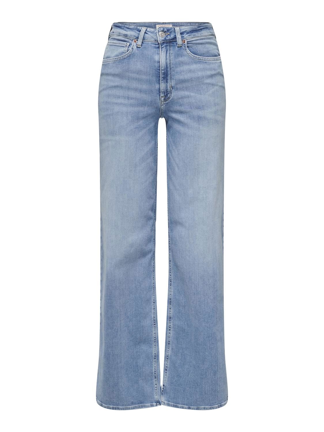 ONLMADISON BLUSH HW WIDE DNM CRO371 NOOS LIGHT BLUE DENIM