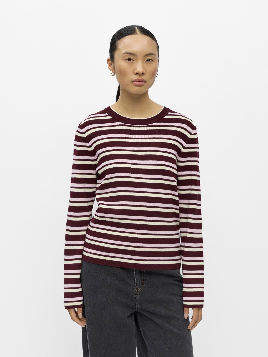 Objester L/s Re Knit Pullover Noos