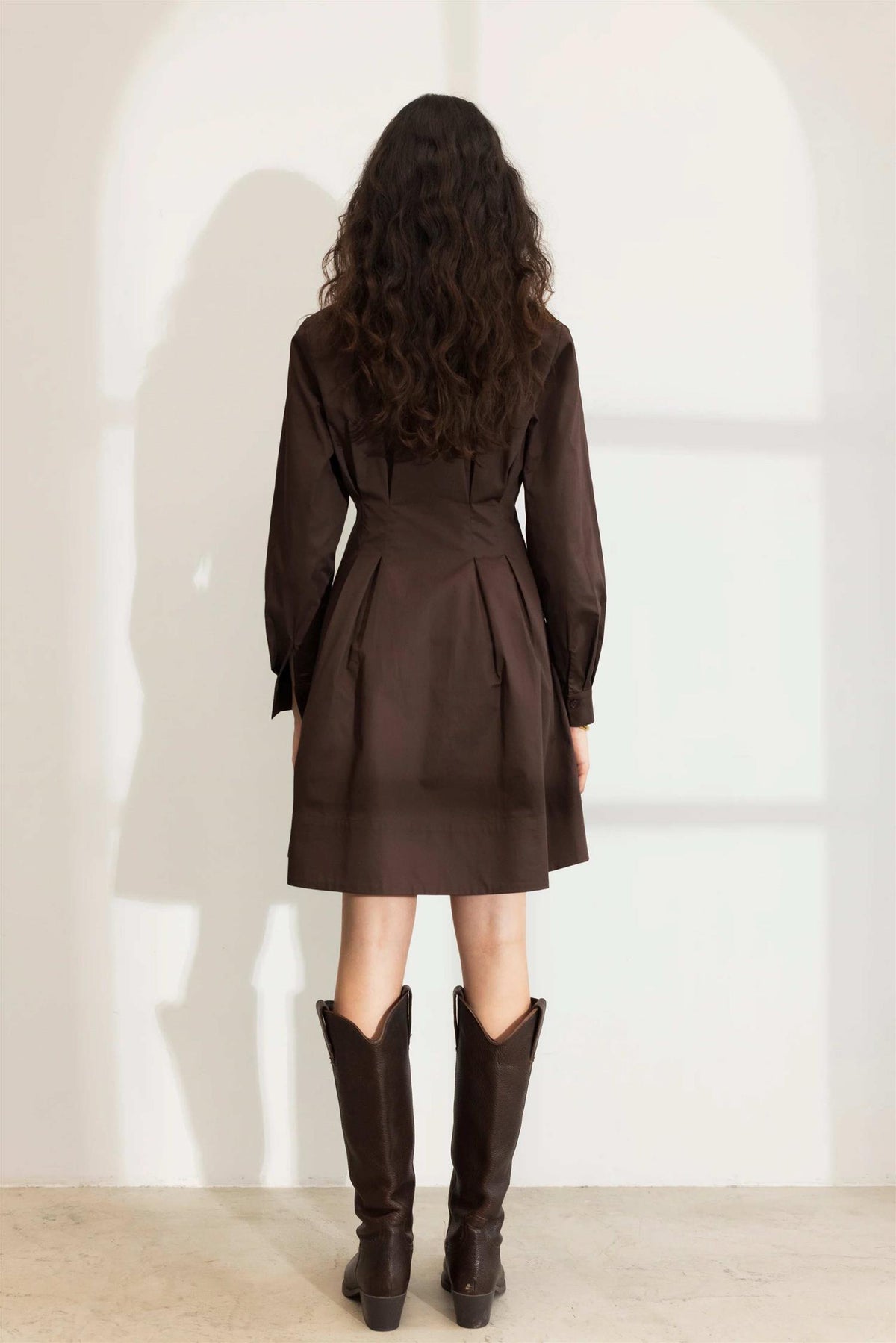Emira dress brown
