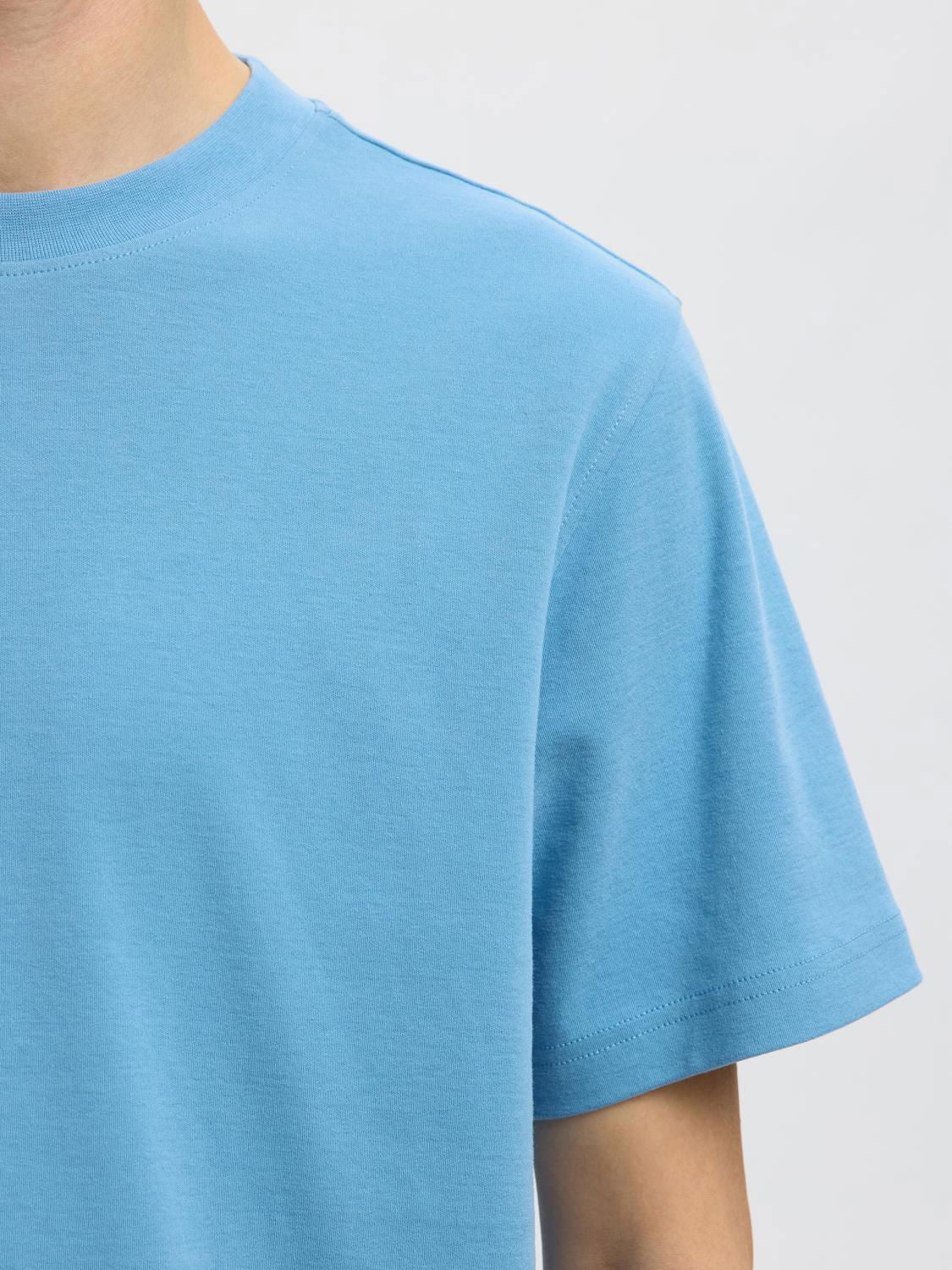 Slmtaj Mid Wgt Peach Ss O-Neck Tee Noos