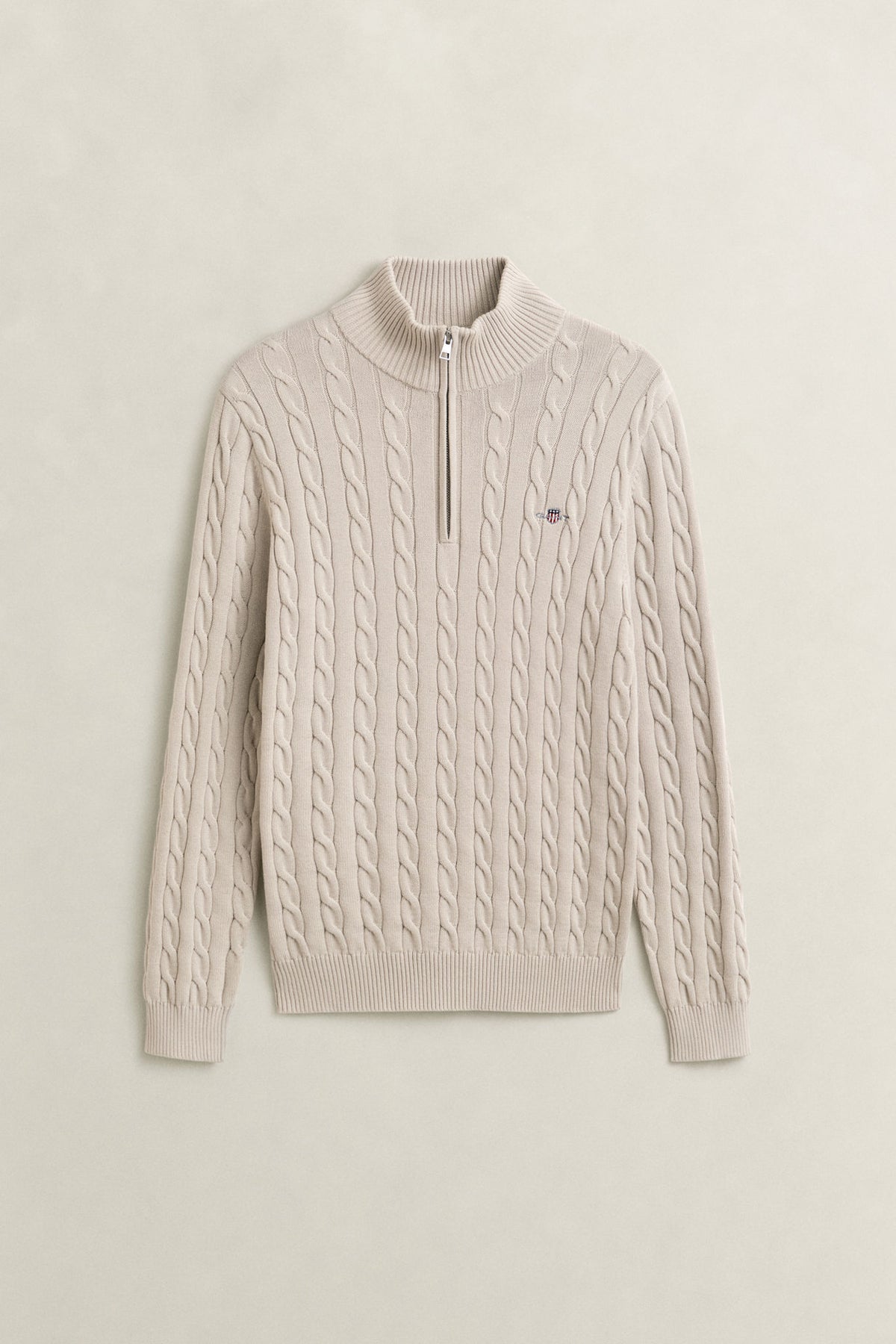 Cable Knit Half-Zip Sweater