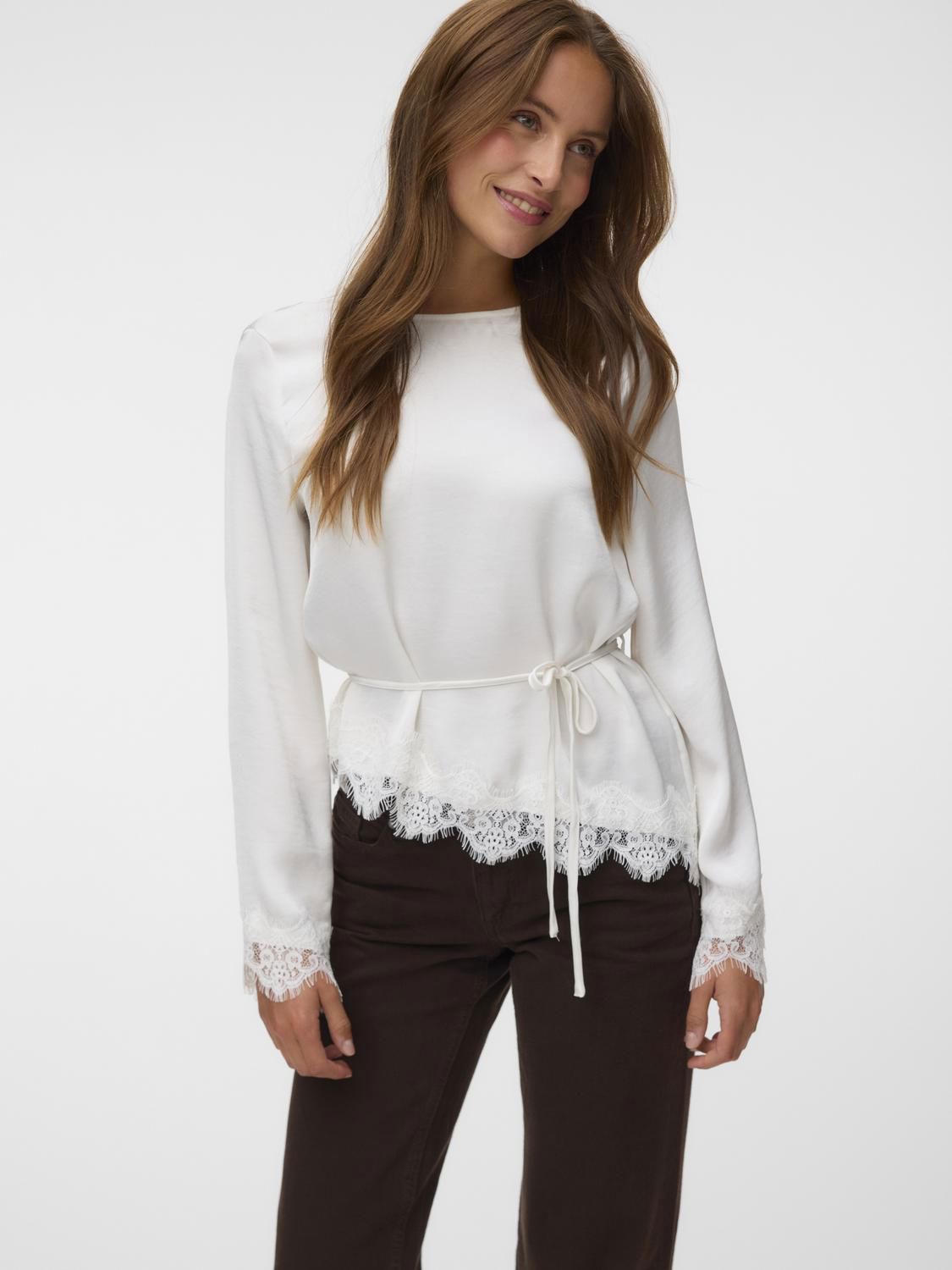 Vmmiro Ls Lace Top Wvn