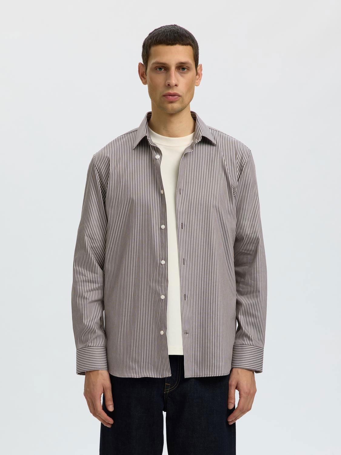 Slmslimfilip Performance Ls Shirt
