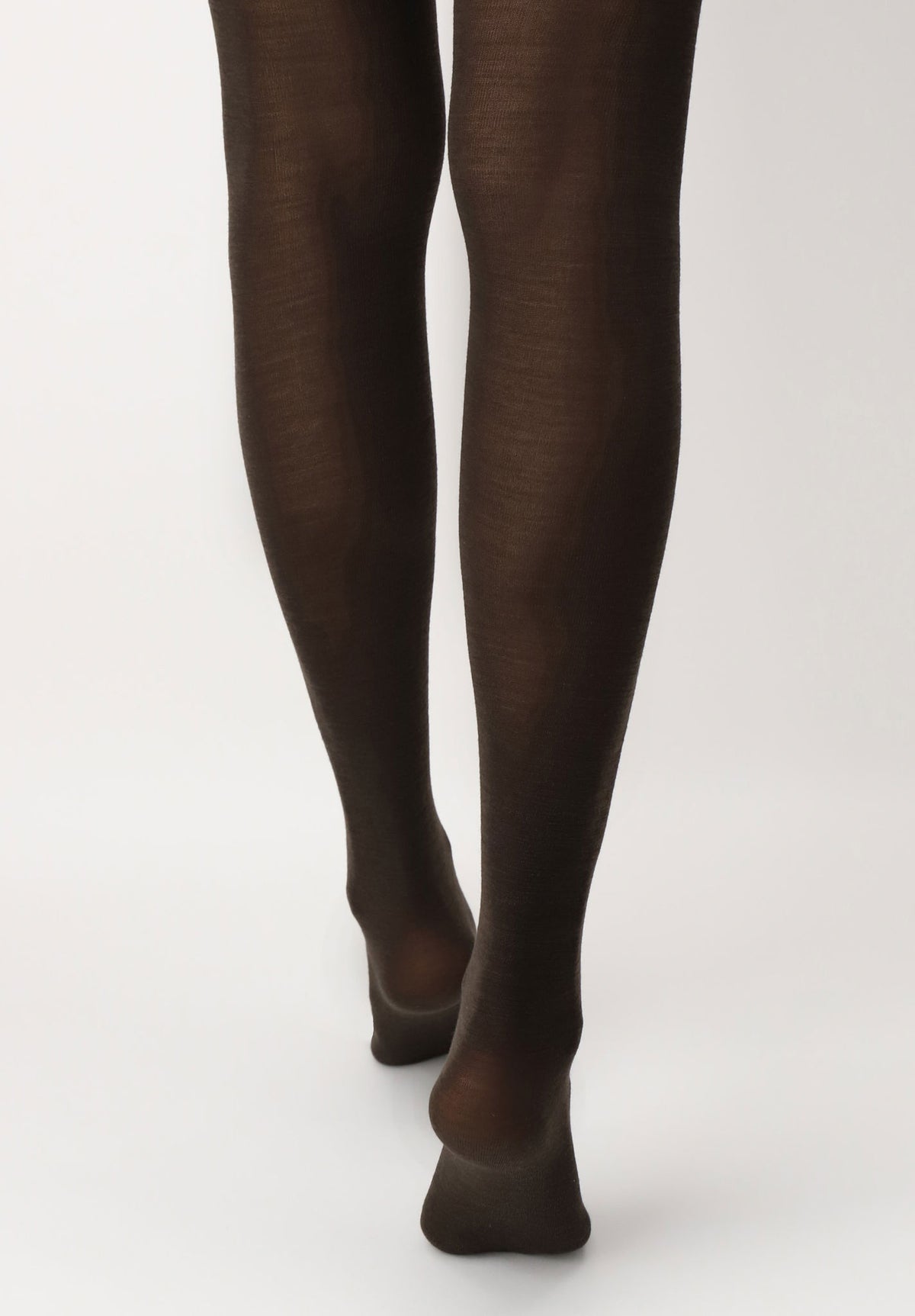 OROBLU NIVES FONE WOOL TIGHTS BROWN 4