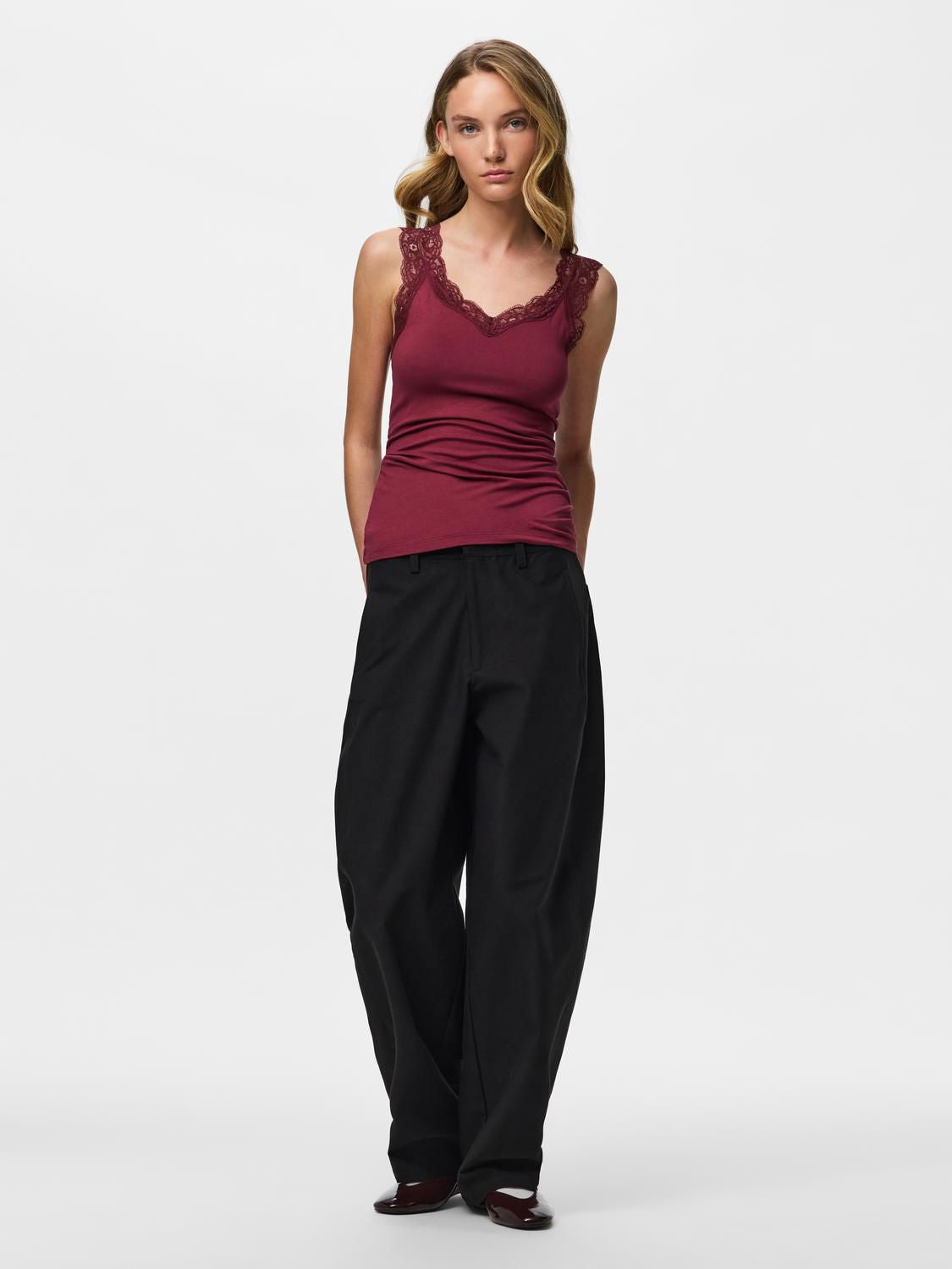 Pcbarbera Lace Top Jrs Noos Bc