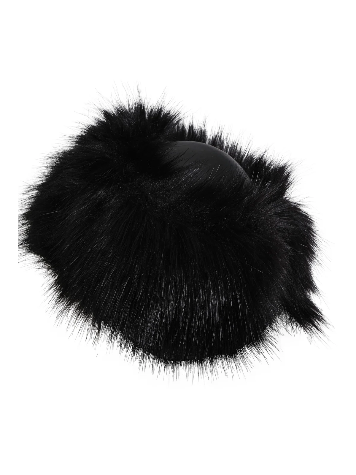 Faux faur adjustable head band
