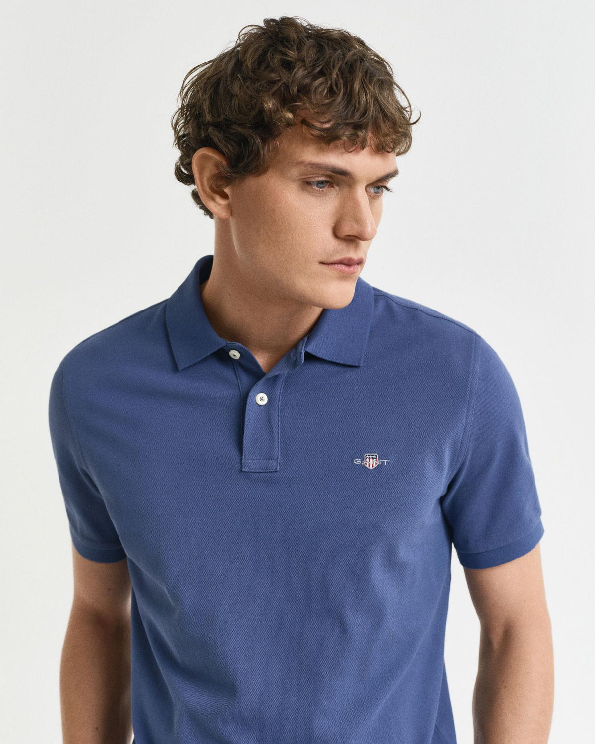 REG SHIELD SS PIQUE POLO 2210 401 DUSTY NAVY