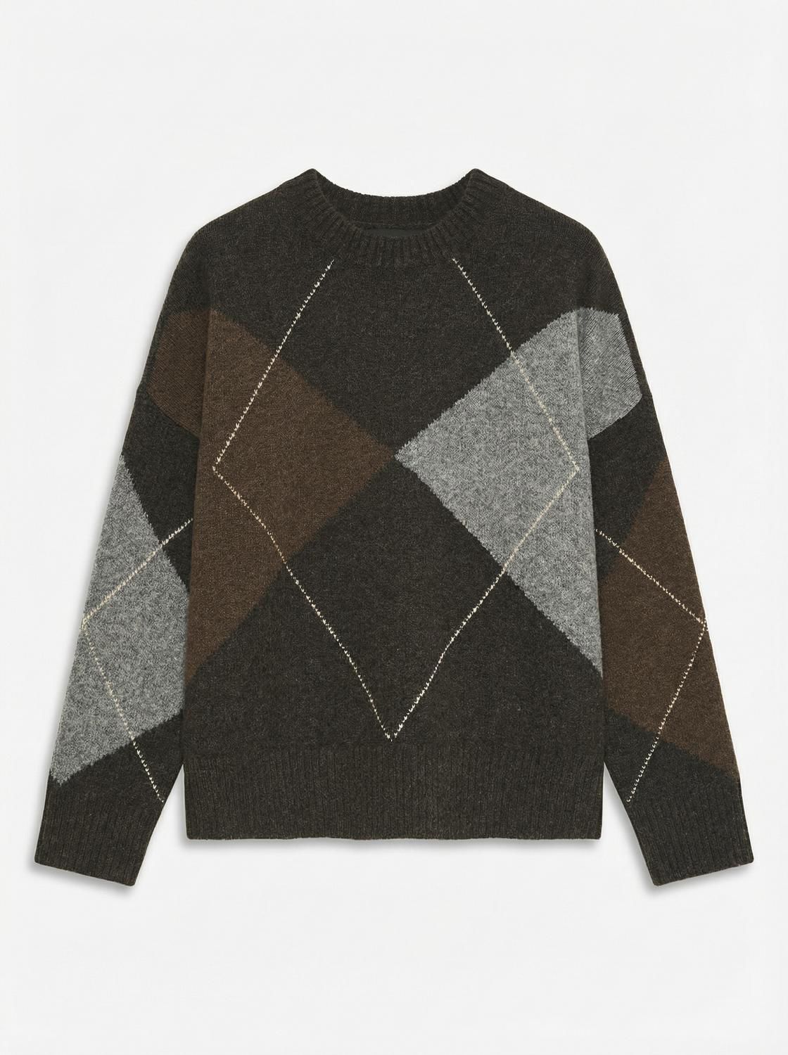 Vmboom Argyle Ls O-Neck Pullover Noos