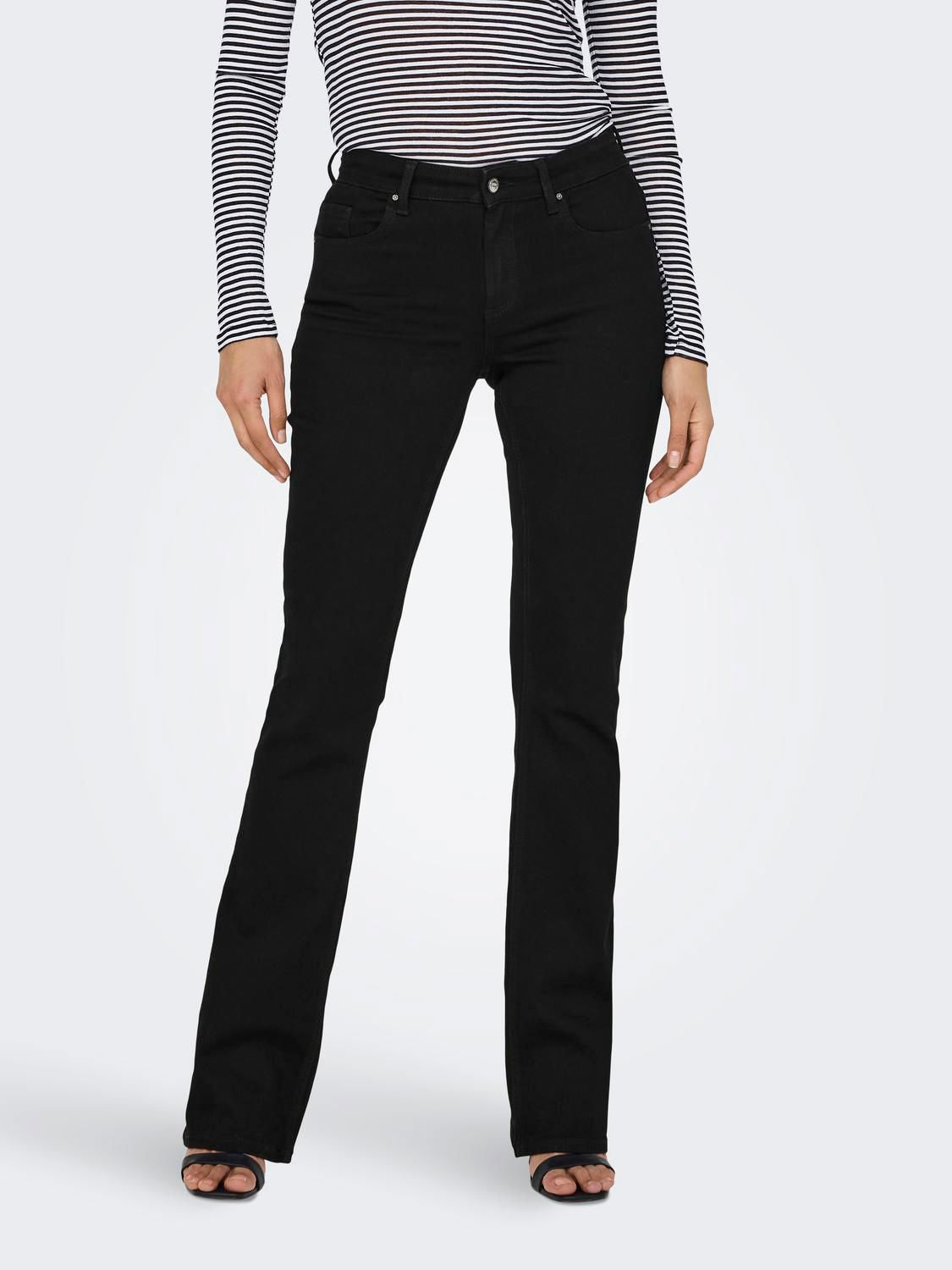 ONLBLUSH MID FLARED DNM REA2343 NOOS Black Denim