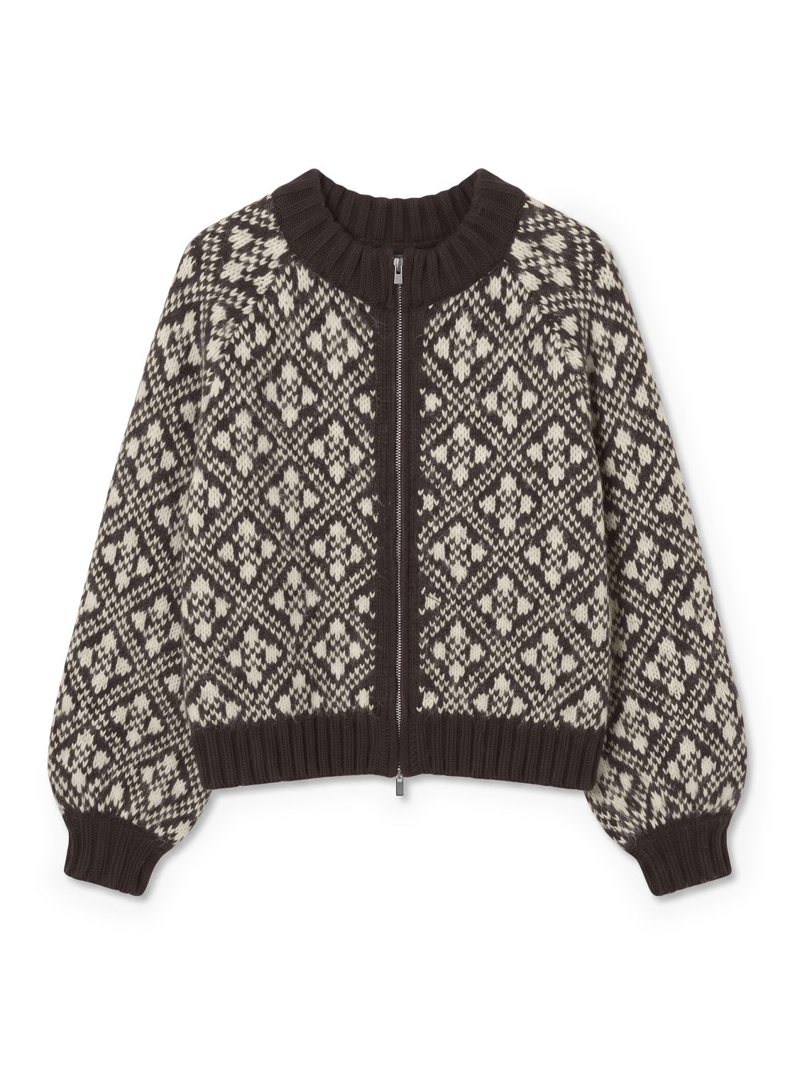 Vminga Ls O-Neck Zip Cardigan Lcs