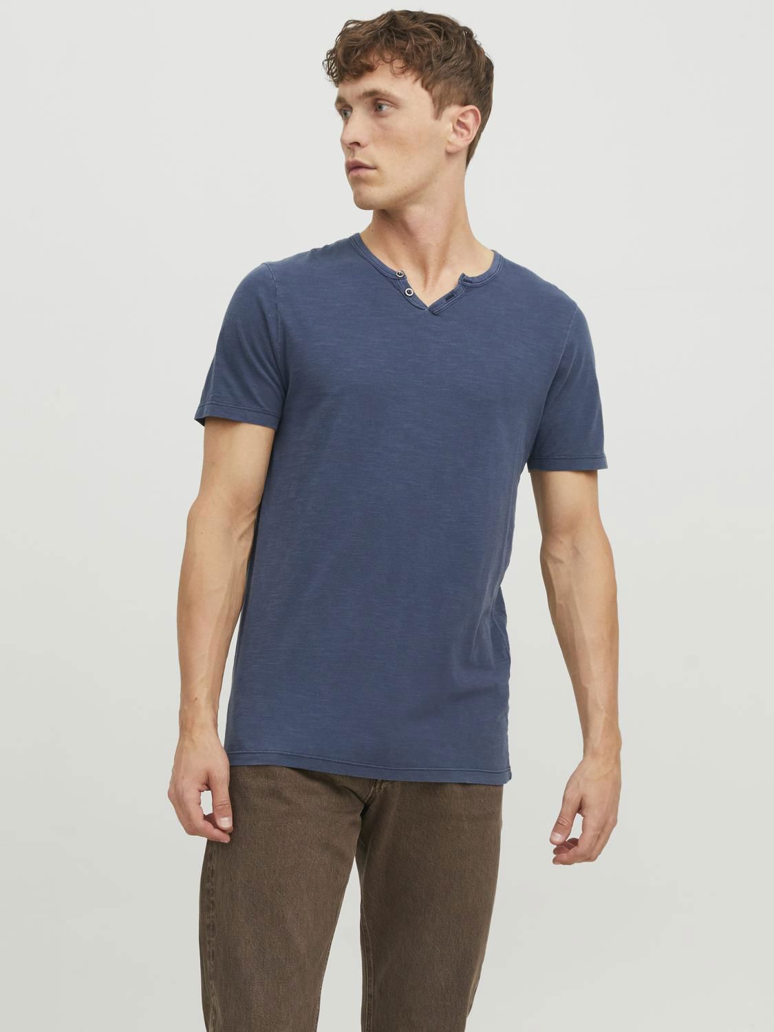 Jjesplit Neck Tee Ss Noos