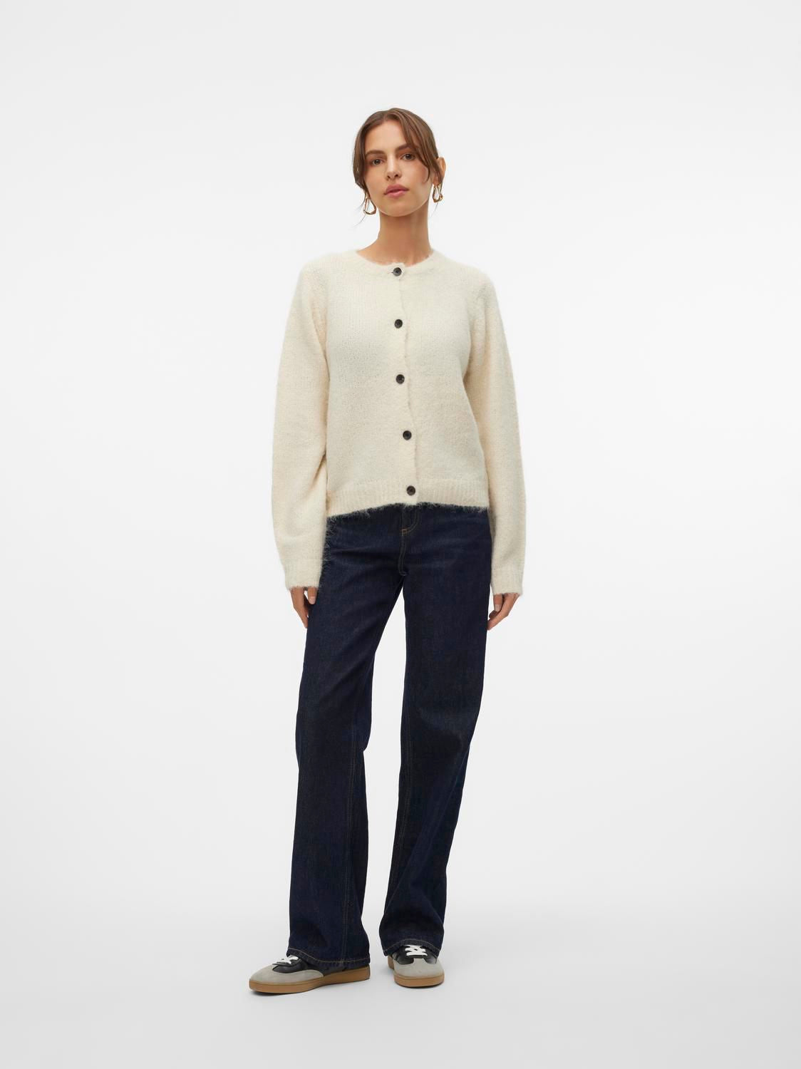 Vmnovah Ls O-Neck Button Cardi Ga Noos