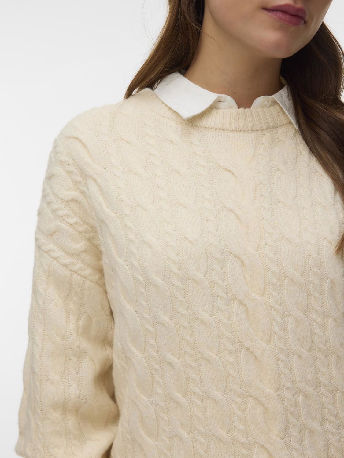Vmsequoia Ls O-Neck Pullover Bf