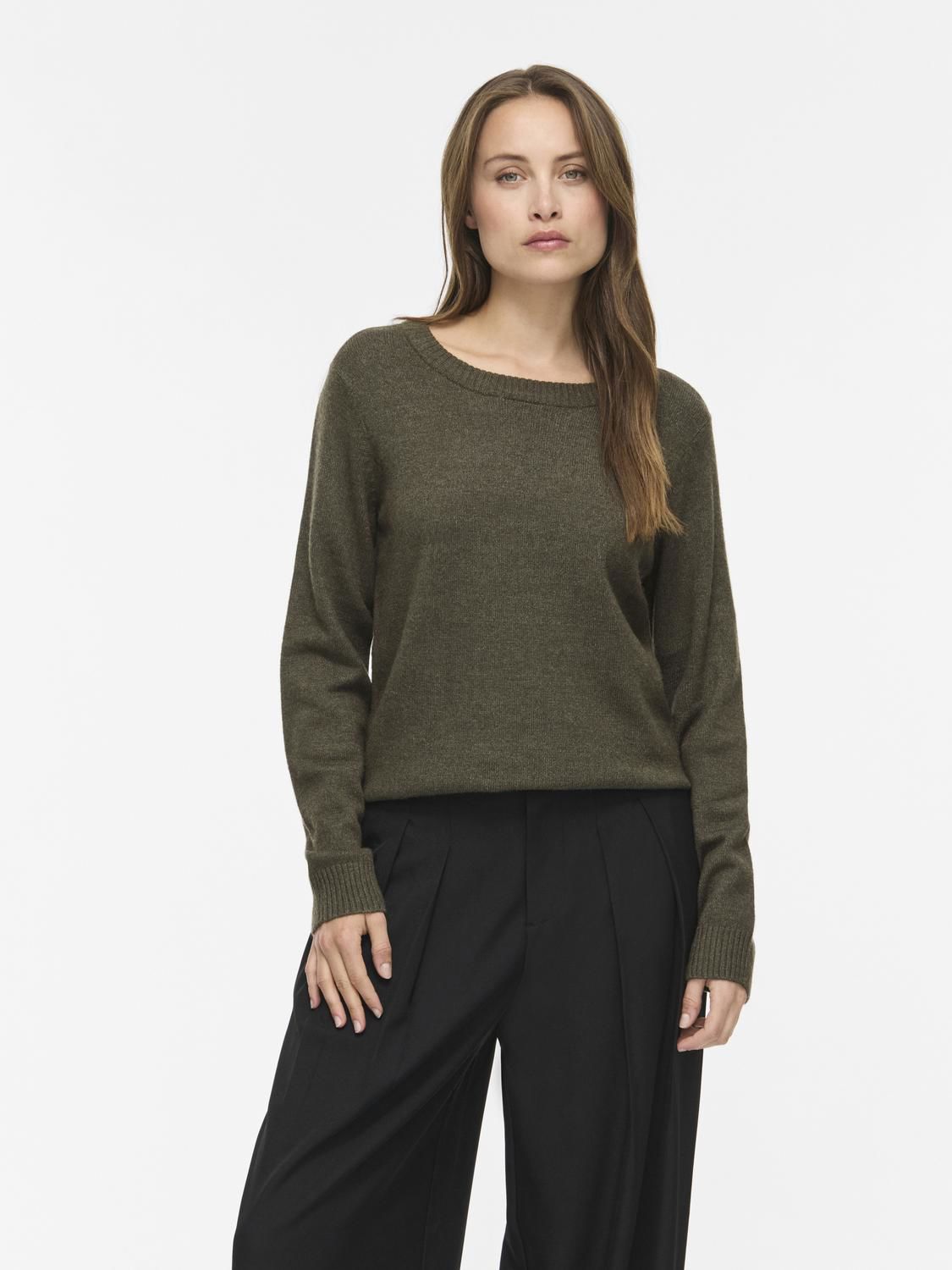 Viril O-Neck L/s Knit Top - Noos