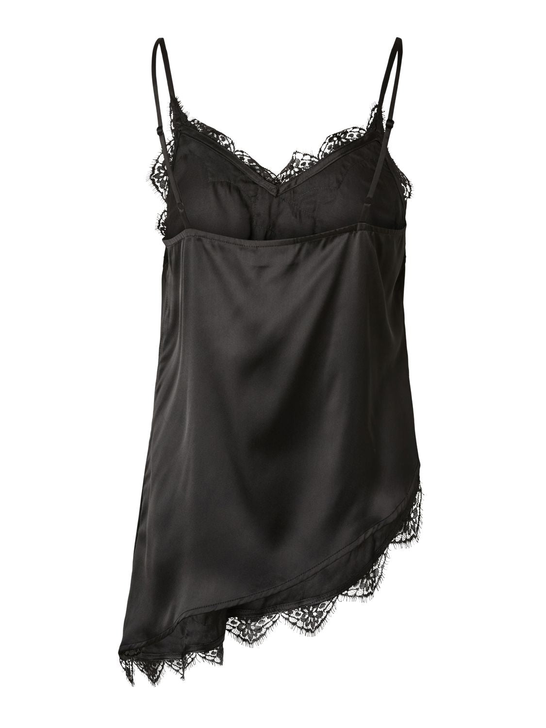 Pcelva Satin Asymetric Camisole Top Wvn