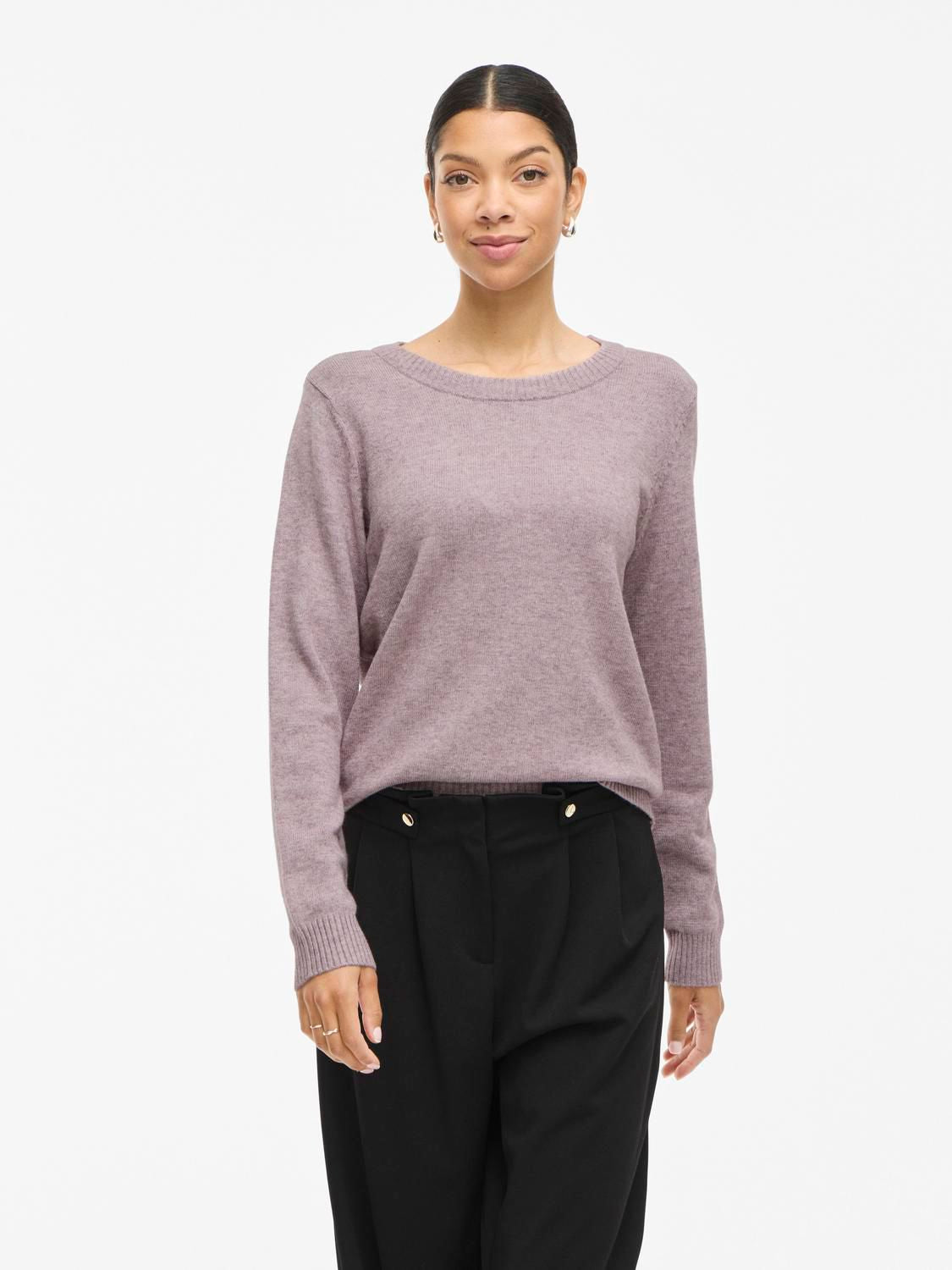 Viril O-Neck L/s Knit Top - Noos