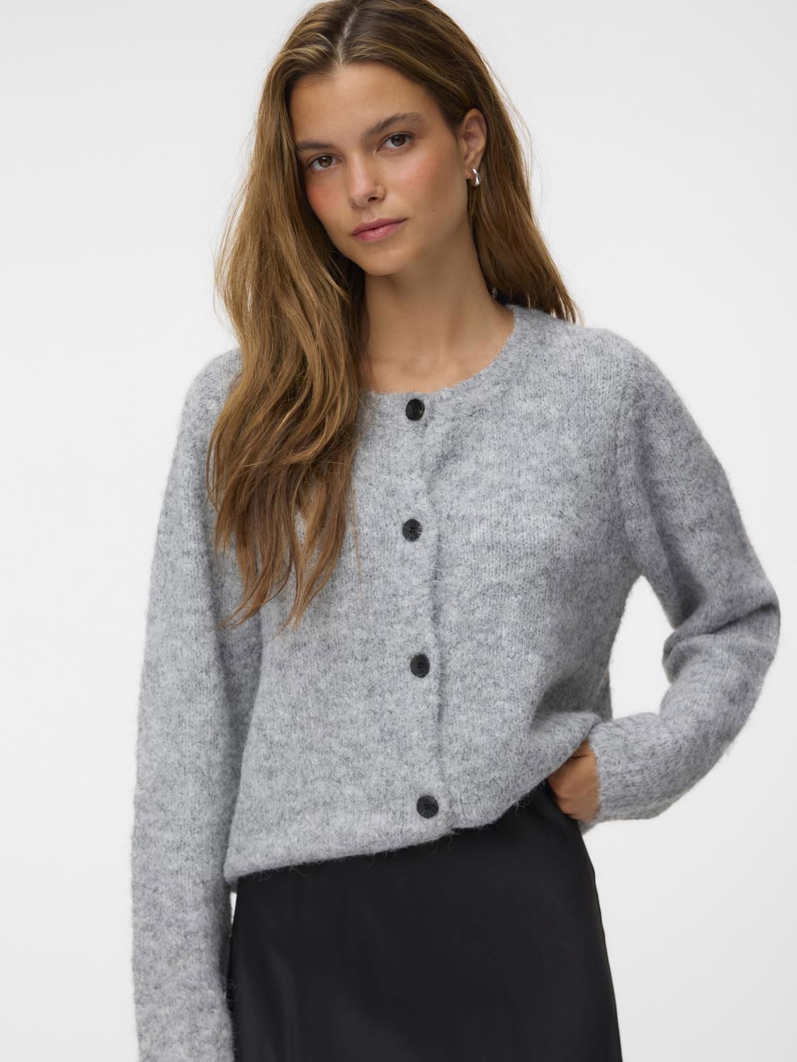 Vmnovah Ls O-Neck Button Cardi Ga Noos
