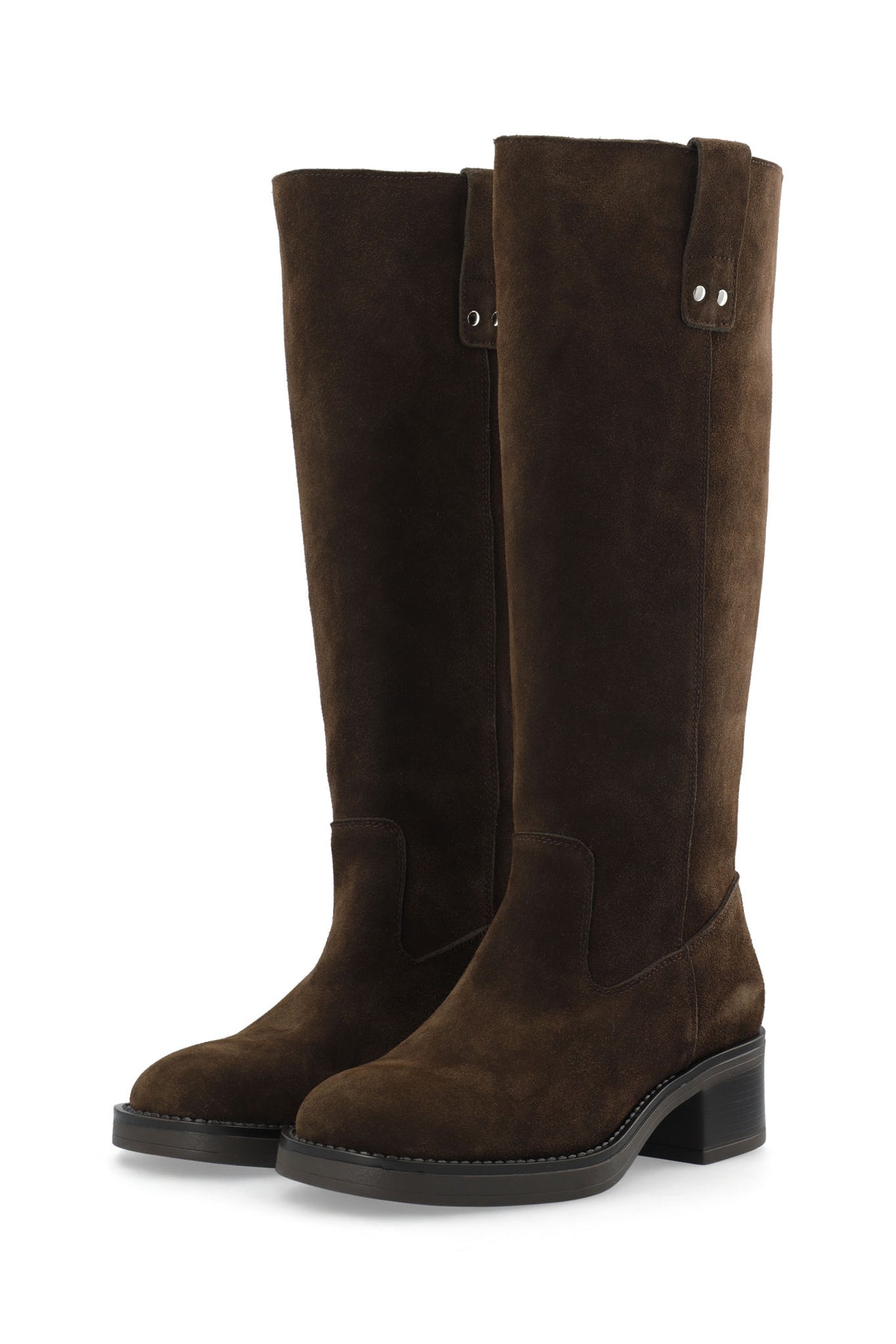 Biamary Knee High Pull On Boot Suede