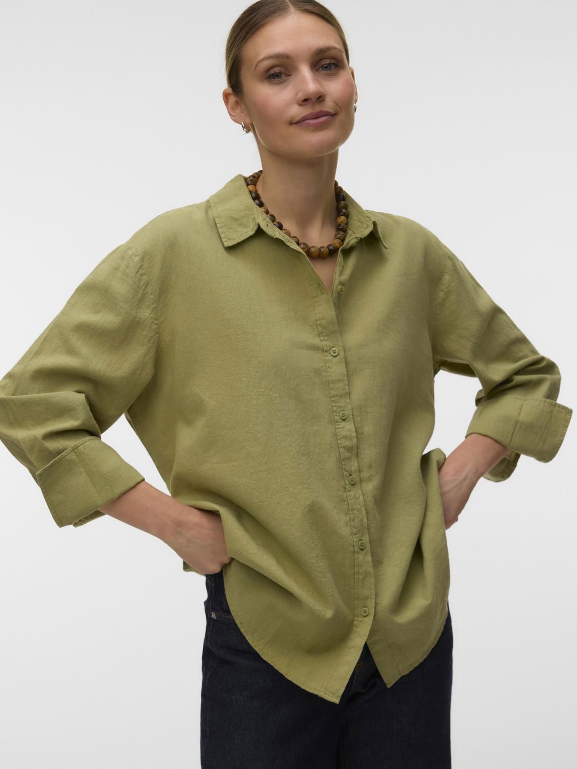 Vmmarley Ls Shirt Wvn Sb4