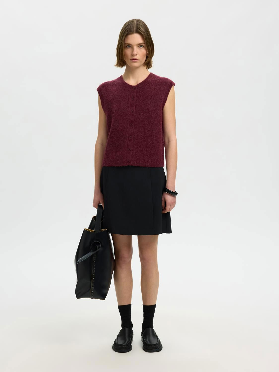 Slwlulu Sl Button O-Neck Vest Noos