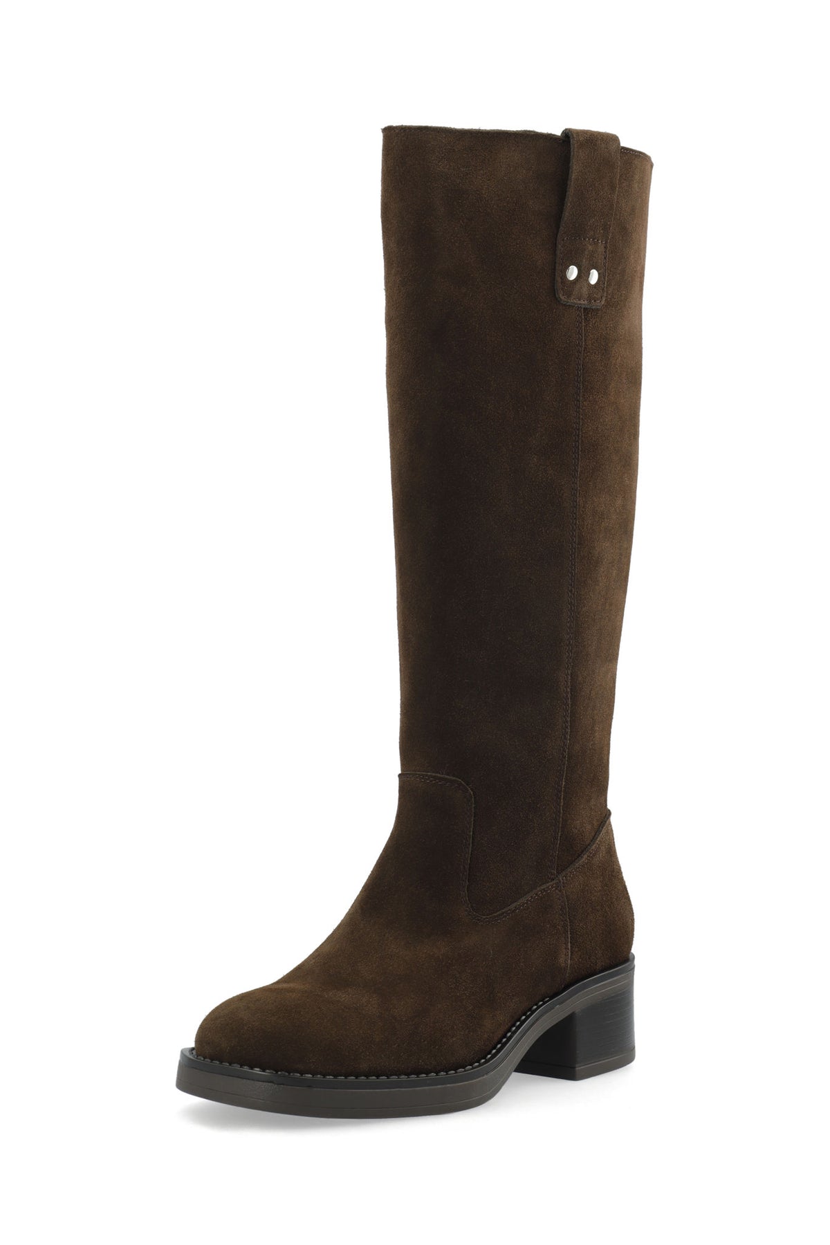Biamary Knee High Pull On Boot Suede