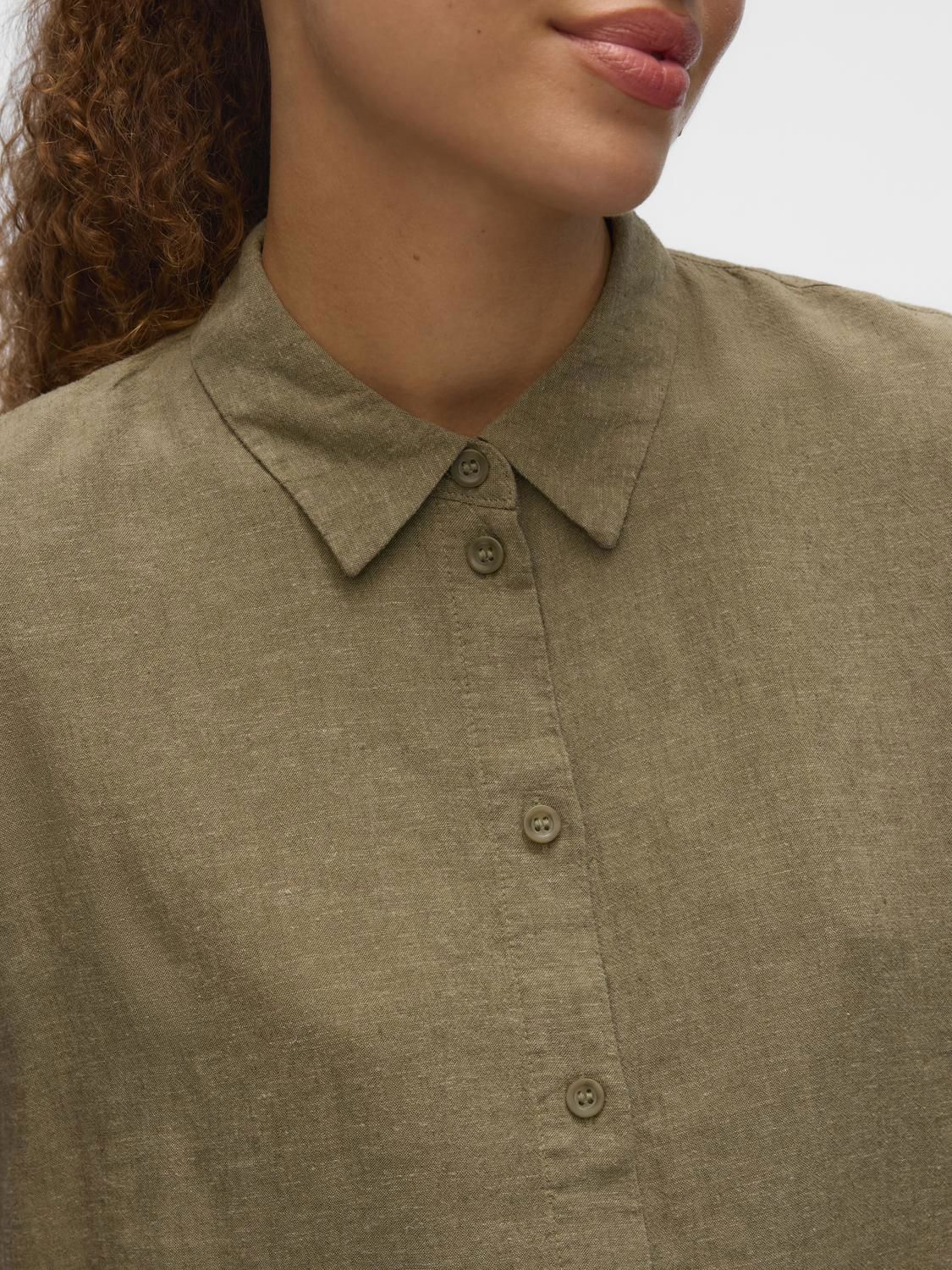 Vmlinn 2/4 Short Shirt Wvn Noos