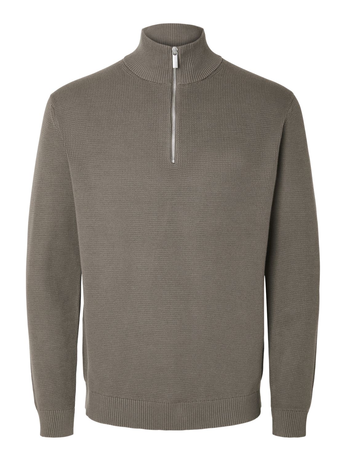 Slmdane Ls Knit Structure Half Zip Noos