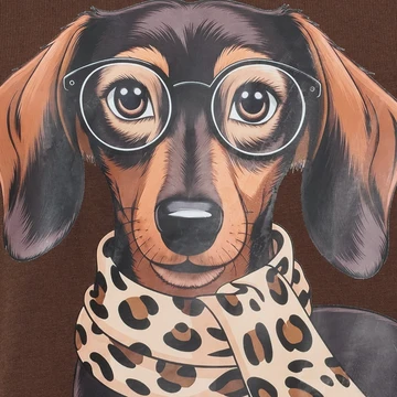 MDCINGE TEE DOG CHOCOLATE