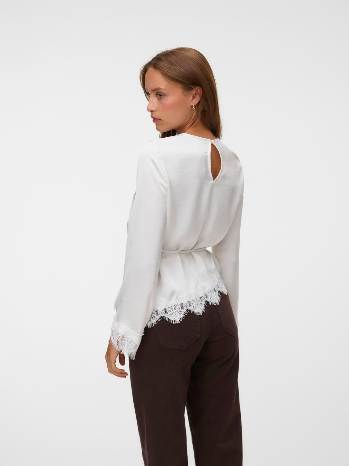 Vmmiro Ls Lace Top Wvn