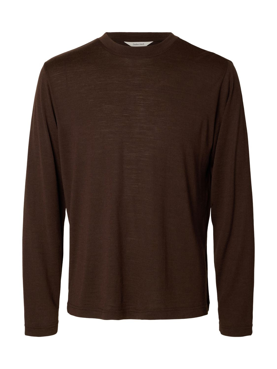 Slmtommy Wool Ls O-Neck Tee