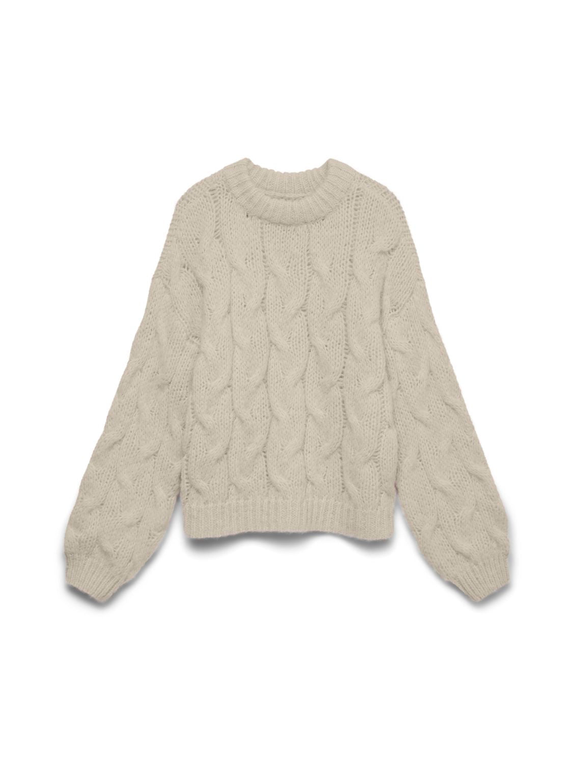 Vmmaybe Ls High Neck Cable Pullover Noos