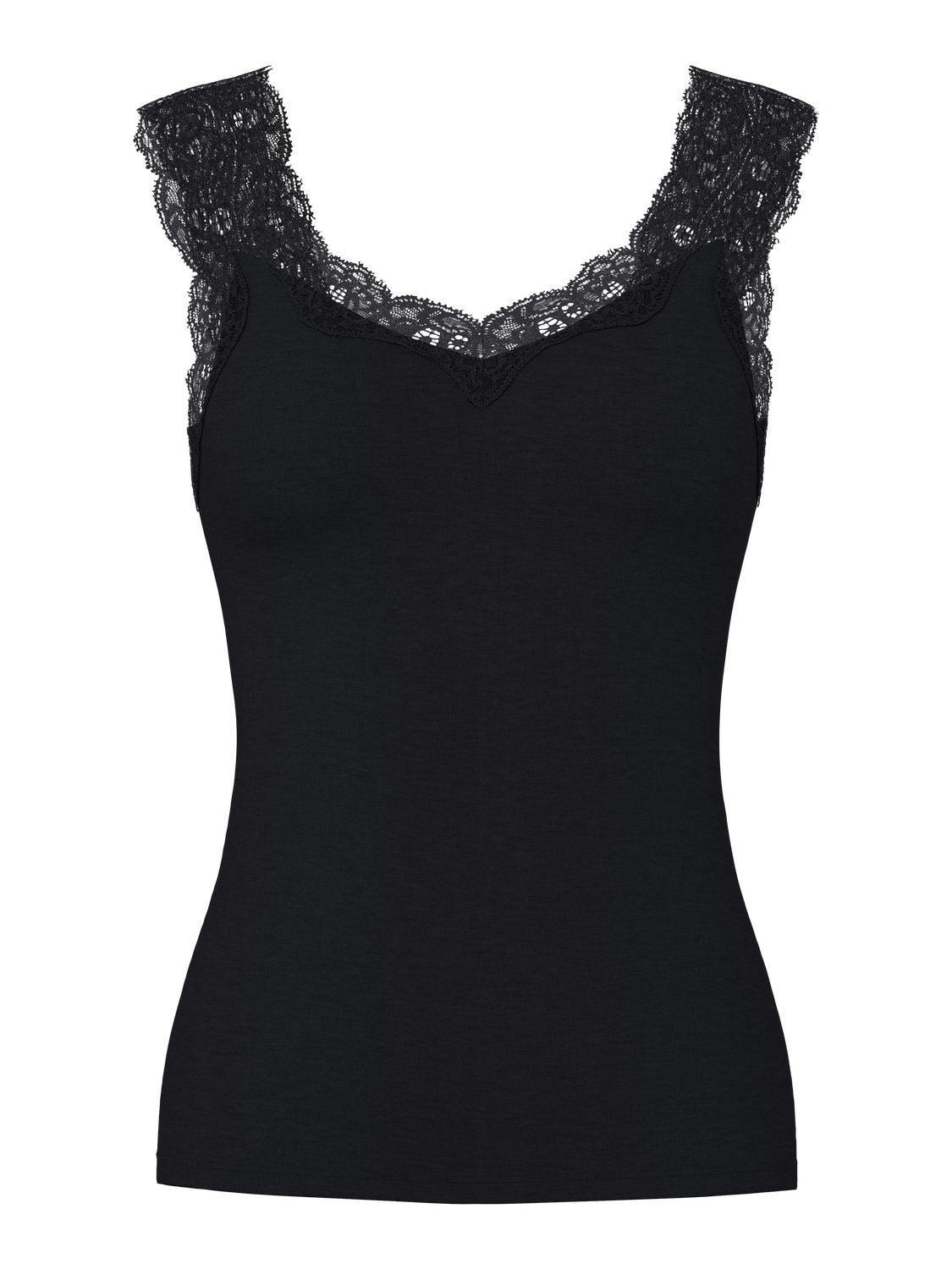 PCBARBERA LACE TOP NOOS BC Black