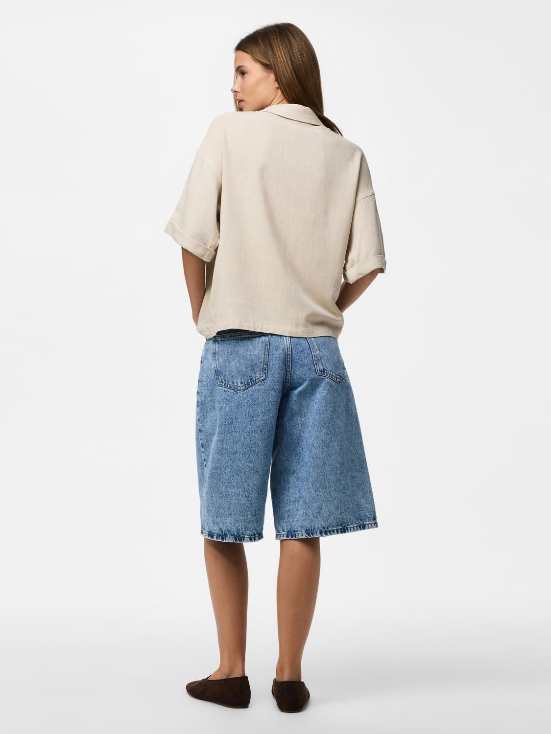 Pcvinsty Short 2/4 Shirt Wvn