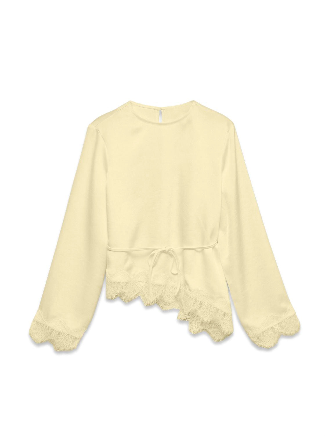 Vmmiro Ls Lace Top Wvn No